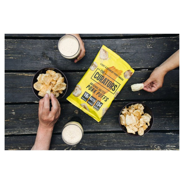 The Curators original salted pork puffs 75g bag (British brand)
