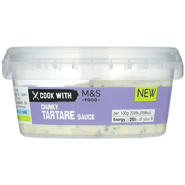 M&S Chunky Tartare Sauce with Gherkins and Capers 100g - British product