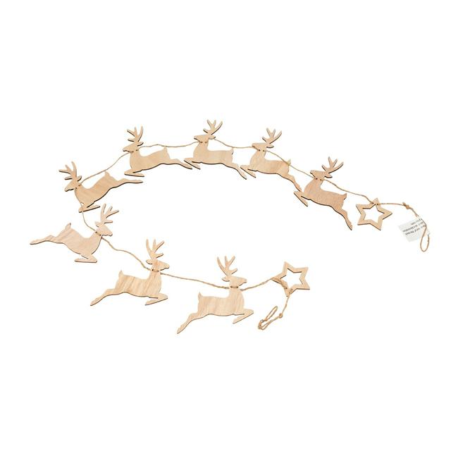 Habitat Reindeer Wood Shaped Bunting