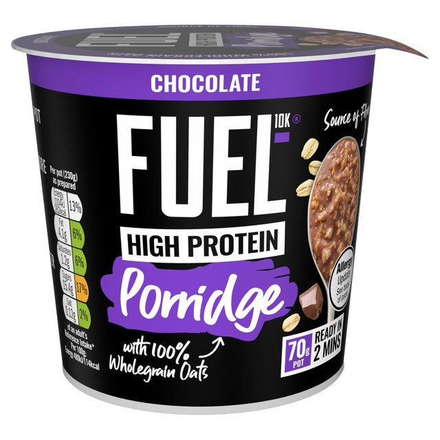 FUEL10K chocolate porridge pot 70g - British product