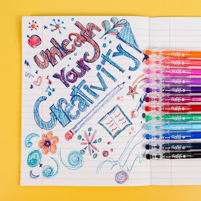 Pilot Frixion erasable rollerball pens 0.7mm imported from the UK