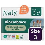 Naty BioEmbrace eco-friendly nappies Size 3 (4-9kg), imported from the UK