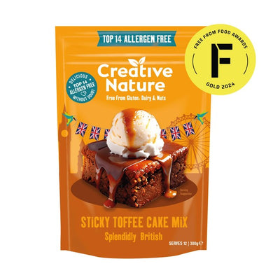 M&S Creative Nature Splendid Sticky Toffee Pudding Mix Gluten-Free Baking Mix 300g- Buy online at McGrocer