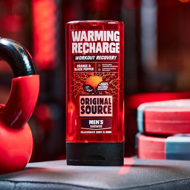 Original Source Workout Recovery Warming Recharge Shower Gel (British brand)