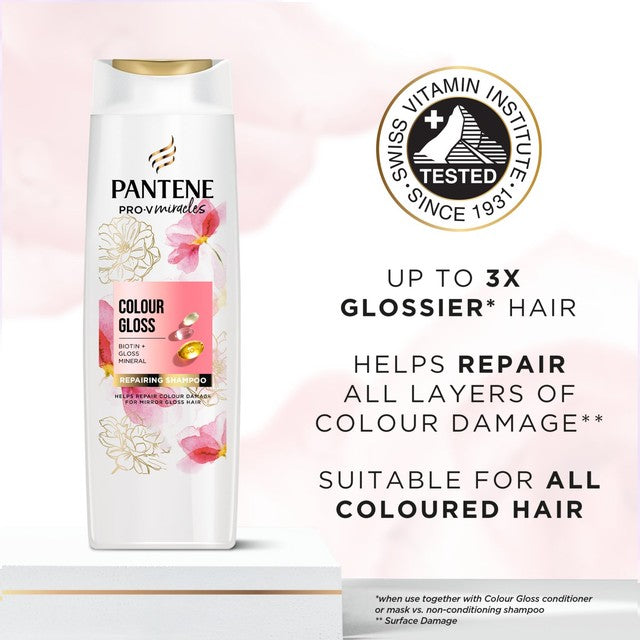 Pantene Colour Gloss shampoo for coloured hair 400ml, imported from the UK