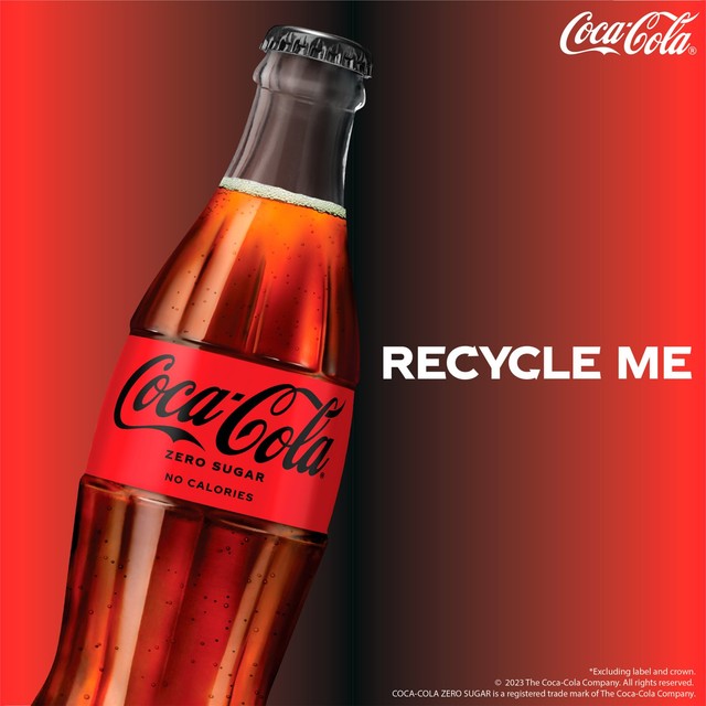 Coca-Cola Zero Sugar cola drink 4x250ml - British product