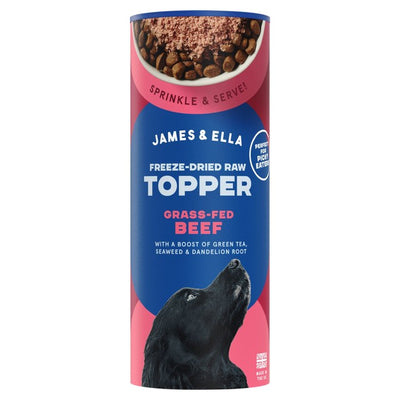 James & Ella frysetørket rått storfekjøtt til hund 50g