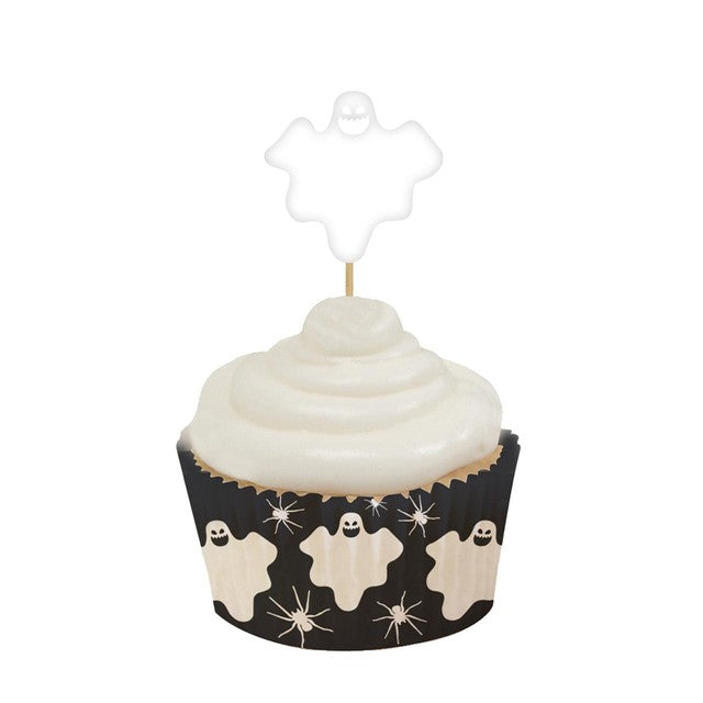 Anniversary House Halloween cupcake kit with 16 cases and 12 picks, UK version