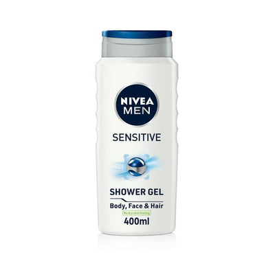 Sainsburys Nivea Men Sensitive 3 in 1 Shower Gel 400ml- Buy online at McGrocer
