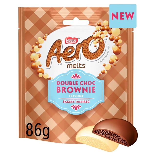 Aero brownie melts chocolate pouch 86g - British product
