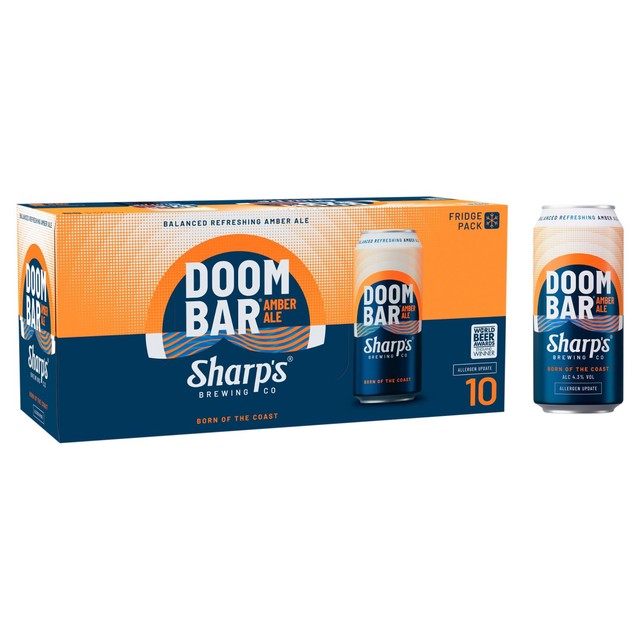 Sharp's Doom Bar amber ale 10 x 440ml cans - British product