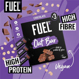 FUEL10K Chocolate Protein Cereal Oat Bars 3 x 45g - British product