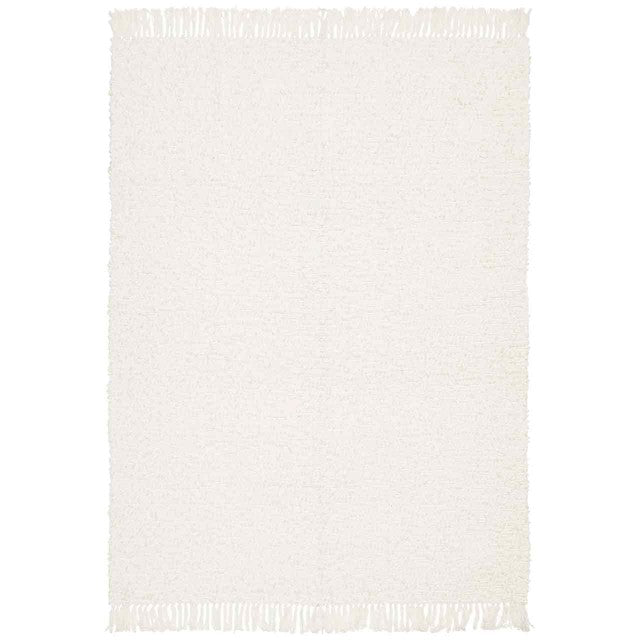 M&S cotton boucle throw cream 130x170 cm, imported from the UK