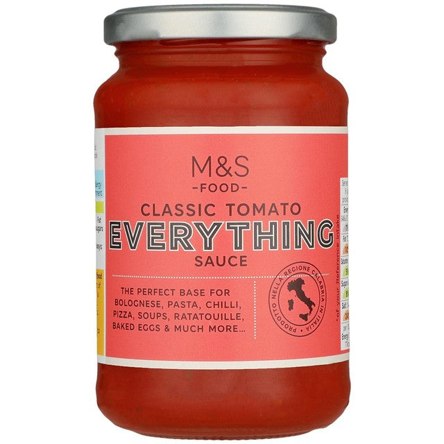 M&S Classic Tomato Everything Pasta Sauce 340g, imported from the UK