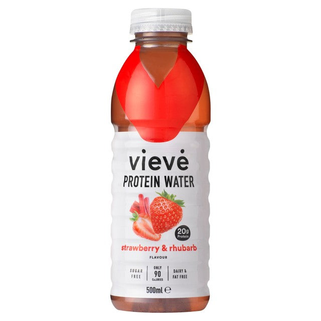 Vieve Strawberry & Rhubarb Protein Water 500ml (British brand)