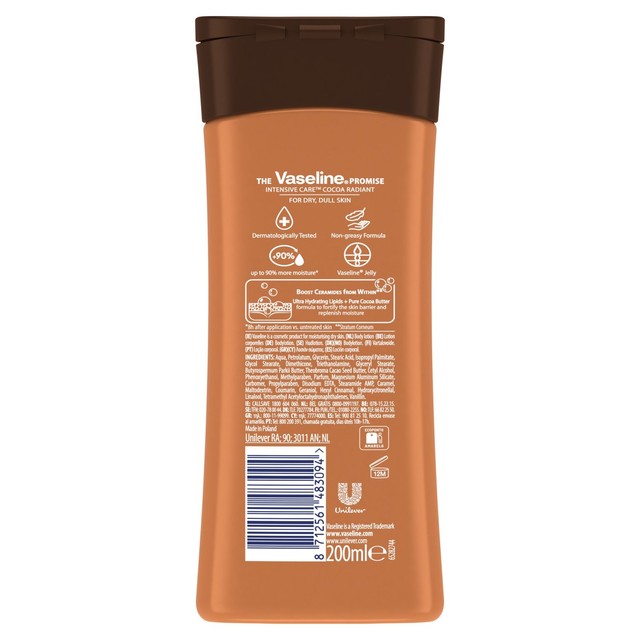 Vaseline Intensive Care Cocoa Radiant Body Lotion