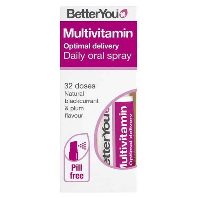 Better You multivitamin oral spray blackcurrant and plum flavour 25ml - British product