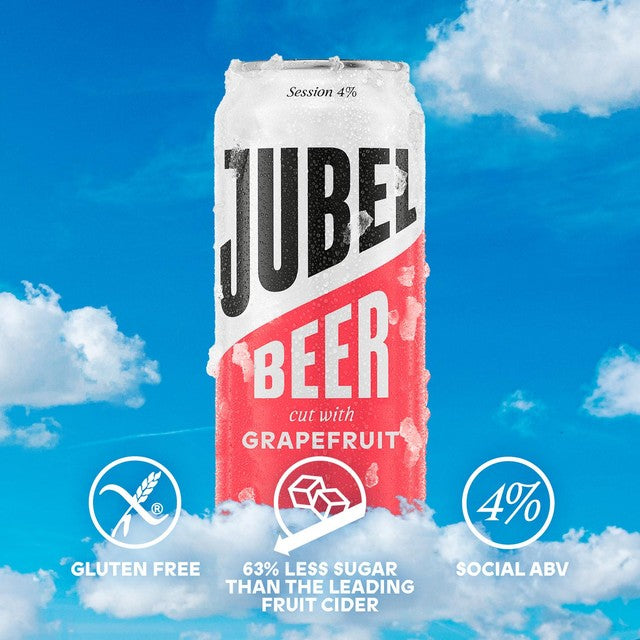 Jubel grapefruit beer 440ml, UK version
