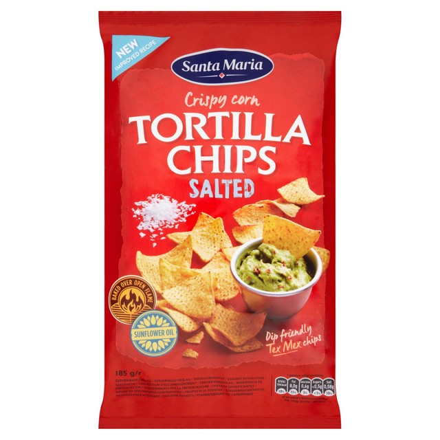 Santa Maria salted tortilla chips 185g (British brand)