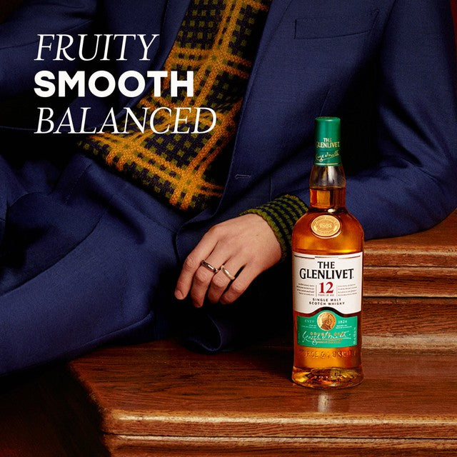 The Glenlivet 12 Year Old single malt Scotch whisky 70cl (British brand)