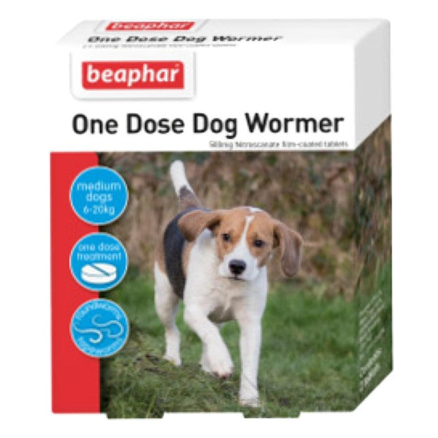 Beaphar Wormer for Medium Dogs 2 Tablets - British product