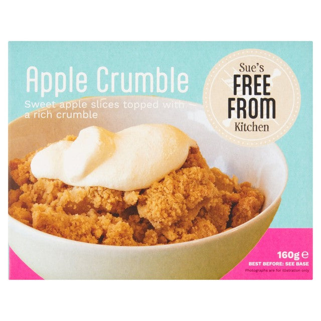 The Gluten Free Kitchen vegan apple crumble dessert 160g, UK version