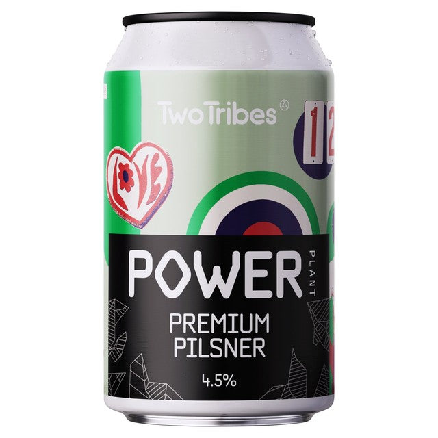 Two Tribes Power Plant Premium Pilsner 330ml can (British brand)