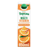 Tropicana smooth orange multivit boost fruit juice 850ml (British brand)