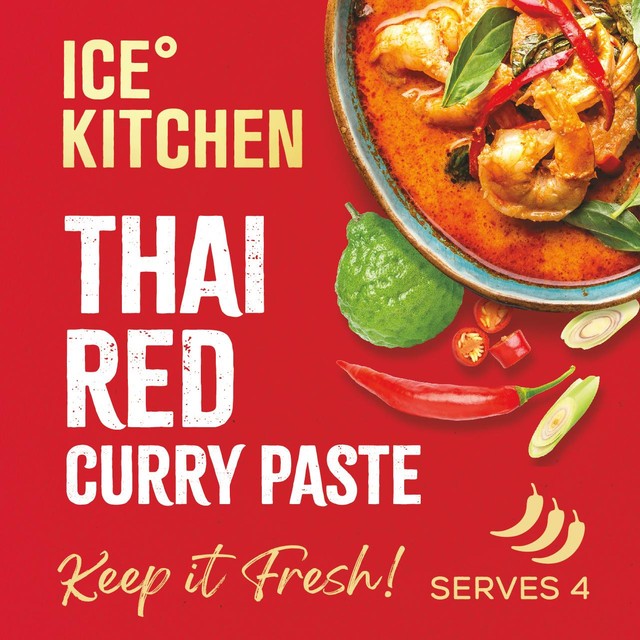 Ice Kitchen Thai red curry paste 2 x 77g, UK version