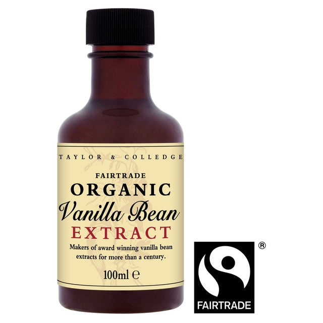 Taylor & Colledge Organic & Fairtrade Vanilla Bean Extract 100ml (British brand)