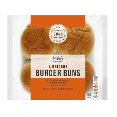 M&S ألتمت بريوش برجر كعك 4 عبوات