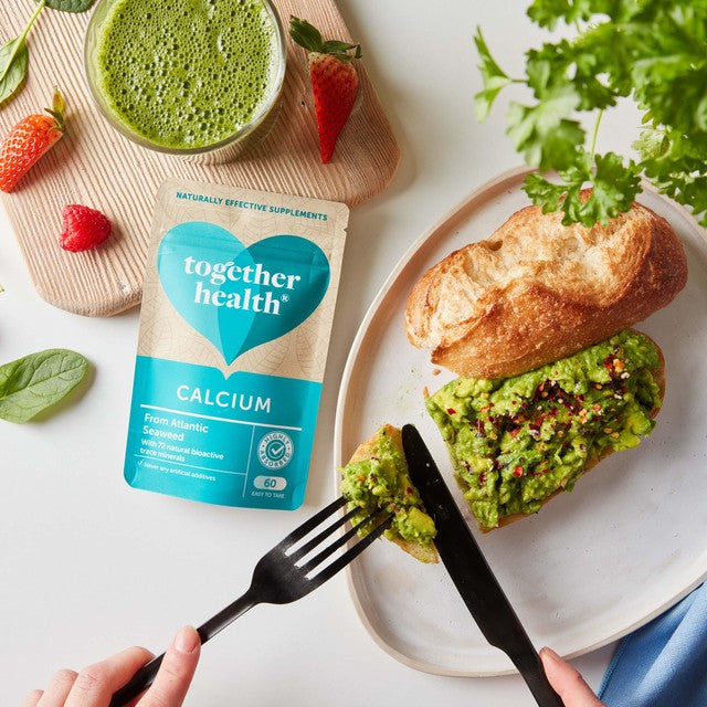 Together Health natural calcium from seaweed supplement capsules (British brand)
