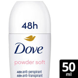 Dove powder anti-perspirant deodorant roll-on 50ml - British product