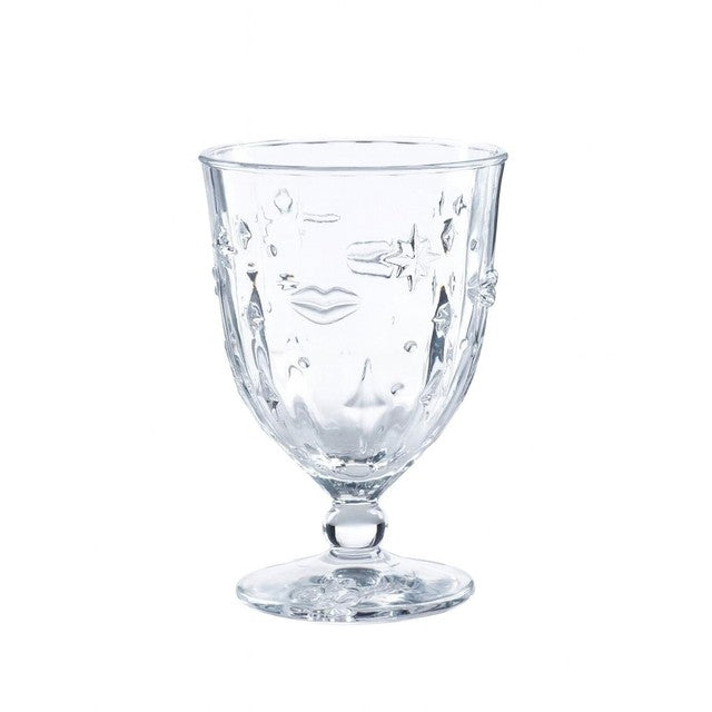 Eleanor Bowmer wine glasses lips and stars (British brand)