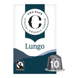 Cru Kafe Organic Fairtrade Lungo coffee pods 10 pack - British product