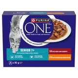Purina One Senior cat food 8x85g, imported from the UK