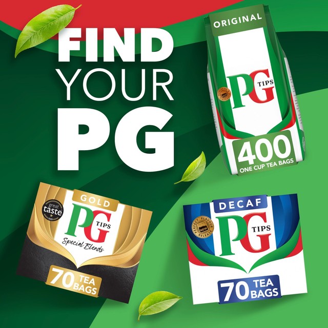 PG Tips black tea biodegradable tea bags 400 pack, imported from the UK