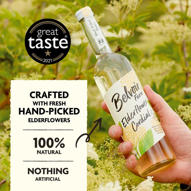Belvoir Elderflower Cordial 500ml bottle - British product