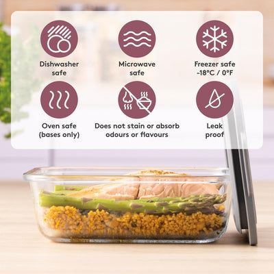 M&S Kilner Fresh Storage Rectangle 0.63 لتر حاوية تخزين زجاجية - اشترِ عبر الإنترنت من McGrocer