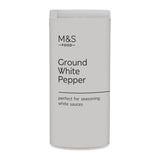 M&S ground white pepper 100g - British product