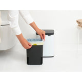 Brabantia Bo white waste bin 4L - British product