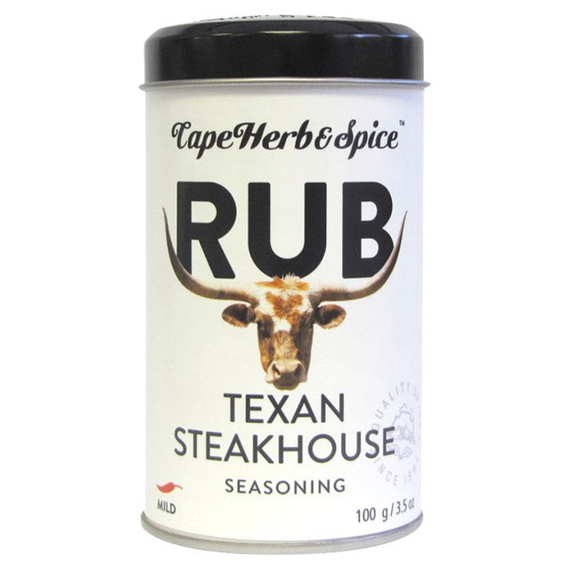 Cape Herb & Spice Texan Steakhouse seasoning rub 100g - British product