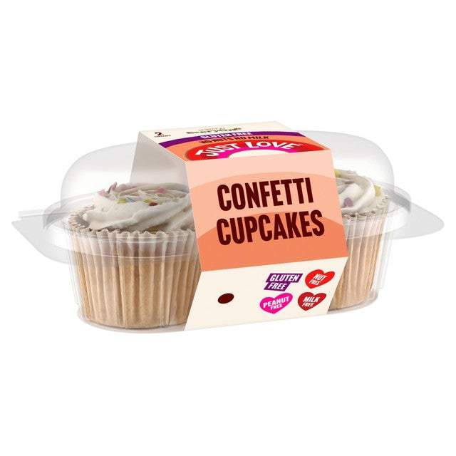 Just Love Food gluten free confetti cupcakes, UK version