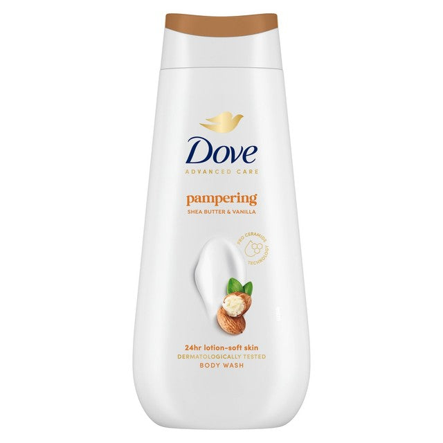 Dove body wash shea butter and vanilla, imported from the UK