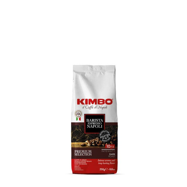 Kimbo Napoli whole bean coffee 250g dark roast, UK version