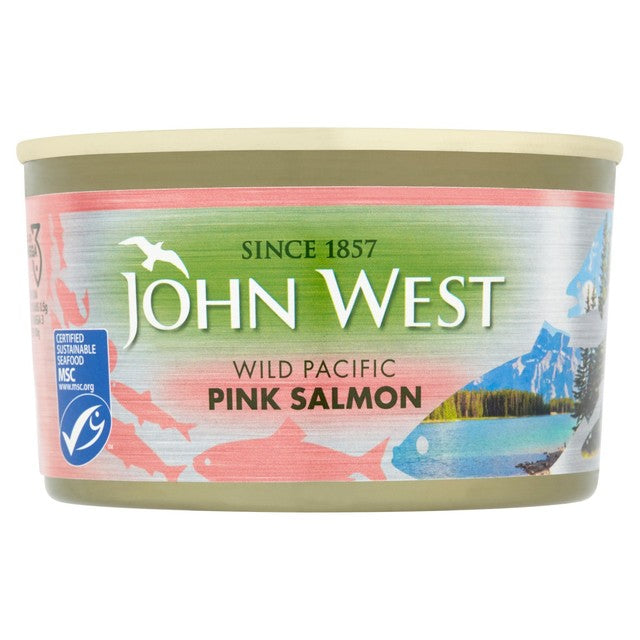 John West wild MSC pink salmon 213g, UK version