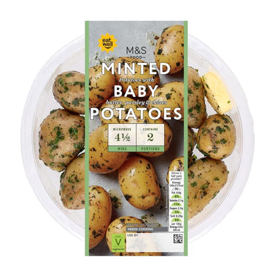 M&S M&S Urte Mynte Baby Poteter Tilbehør 385g- Kjøp online hos McGrocer
