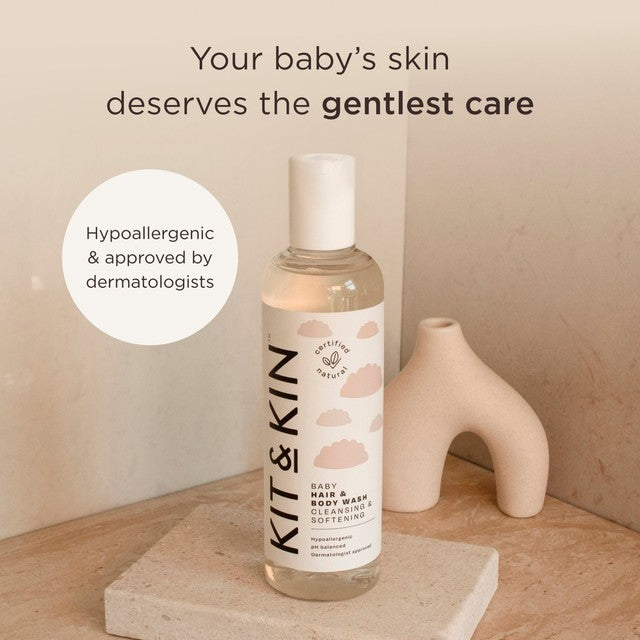 Kit & Kin Natural Hair & Body Wash 250ml, UK version