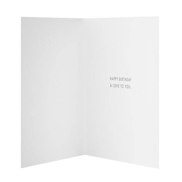 M&S Fun Green birthday card 15cm x 15cm, imported from the UK