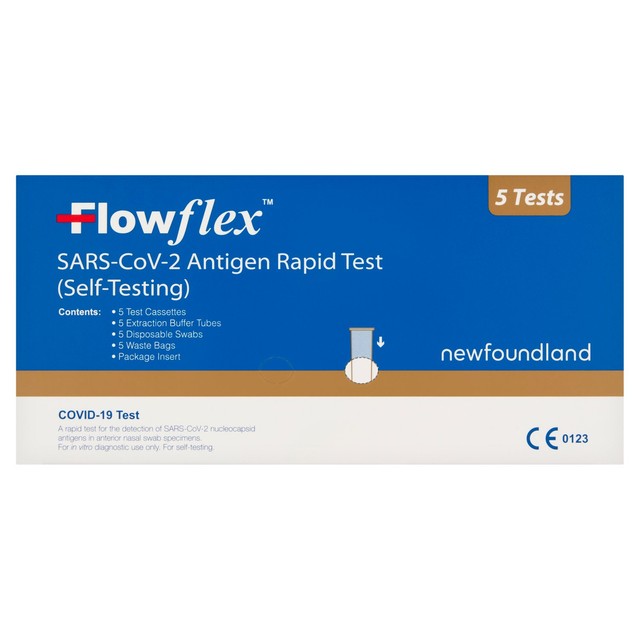 Flowflex SARS-CoV-2 Test Kit 5 Pack - British product